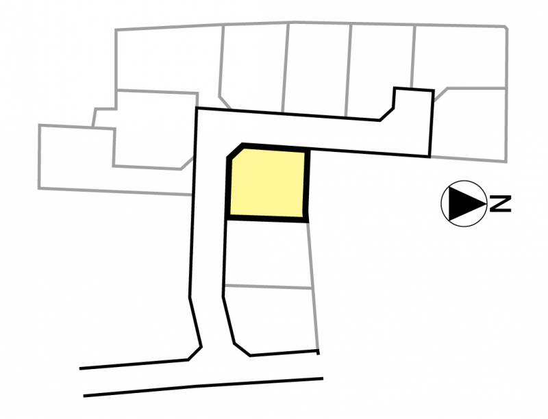 松山市中村 メルティータウン中村3号地の区画図