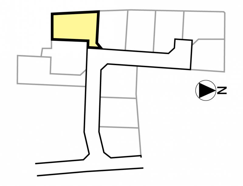 松山市中村 メルティータウン中村6号地の区画図