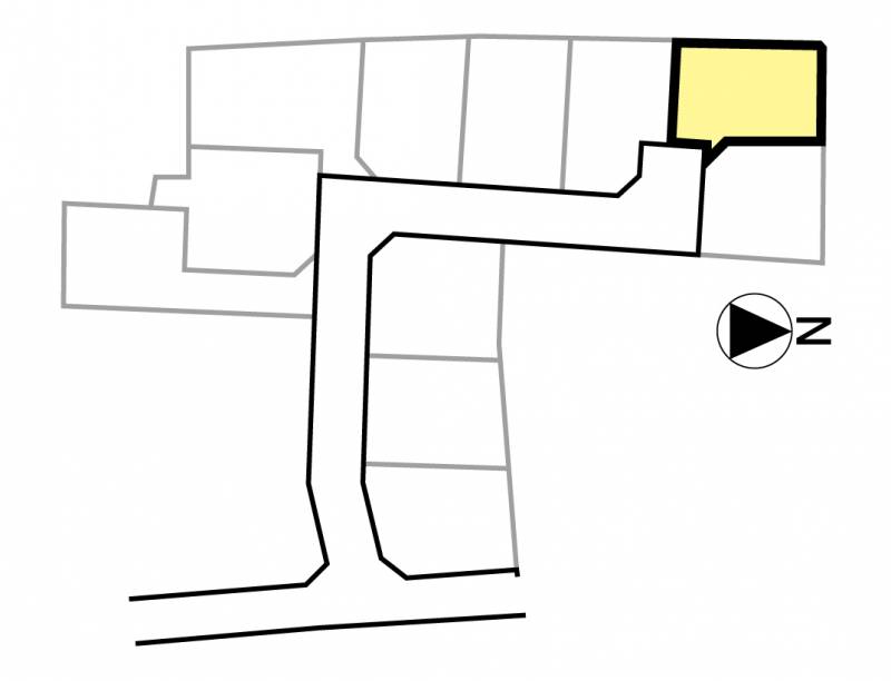 松山市中村 メルティータウン中村10号地の区画図