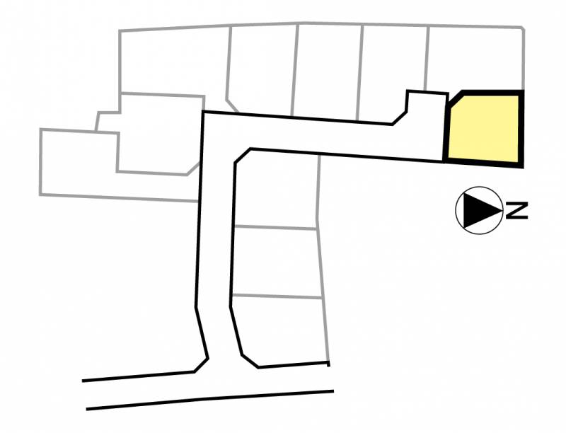 松山市中村 メルティータウン中村11号地の区画図