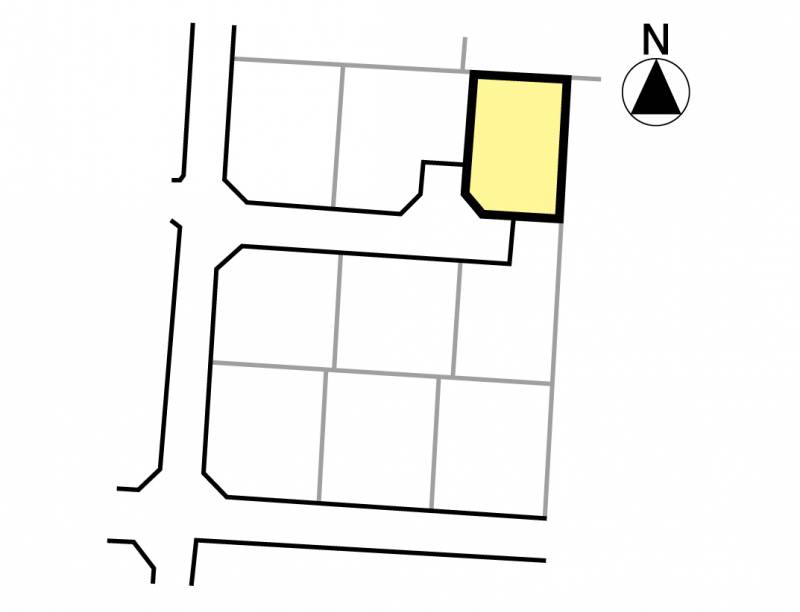 松山市余戸南 メルティータウン余戸南3号地の区画図