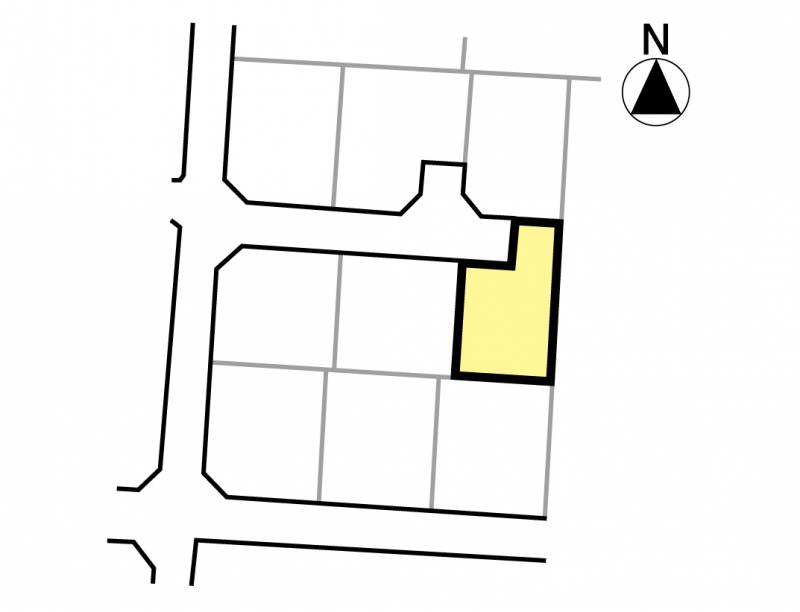 松山市余戸南 メルティータウン余戸南4号地の区画図