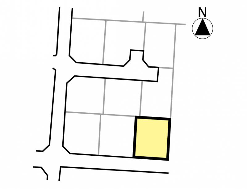 松山市余戸南 メルティータウン余戸南5号地の区画図