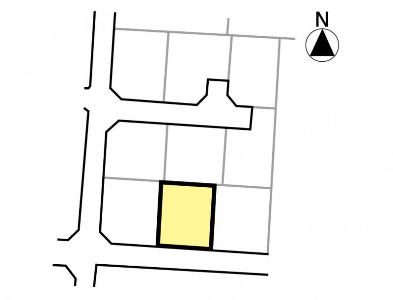 松山市余戸南 メルティータウン余戸南6号地の区画図