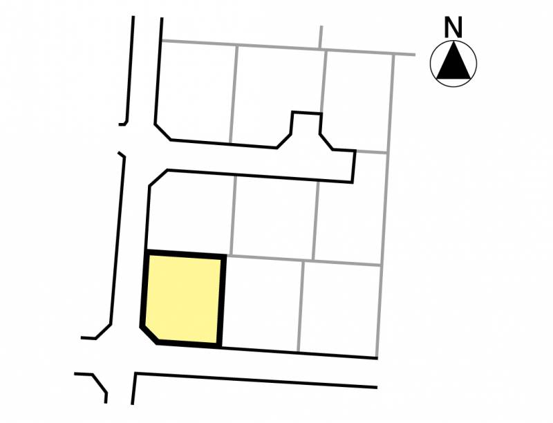 松山市余戸南 メルティータウン余戸南7号地の区画図