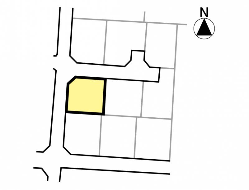 松山市余戸南 メルティータウン余戸南8号地の区画図