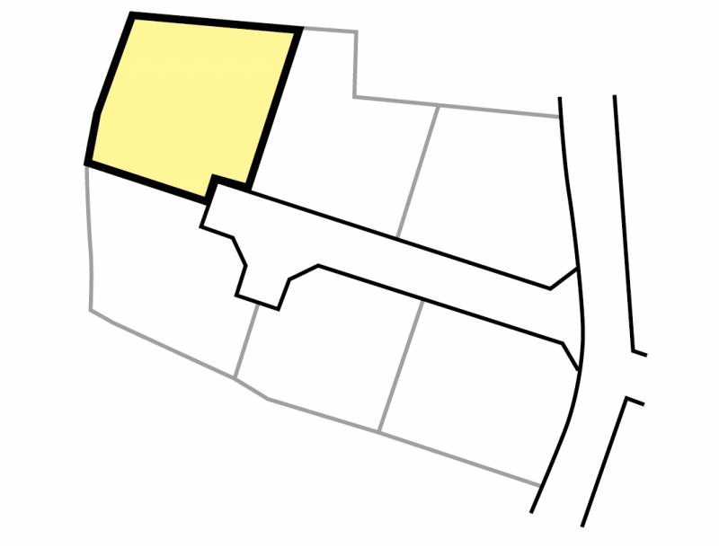 伊予郡砥部町北川毛 メルティータウン北川毛　第1期4号地の区画図