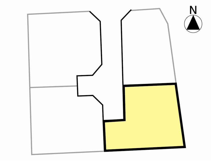 松山市今在家 メルティータウン今在家PartⅦ2号地の区画図