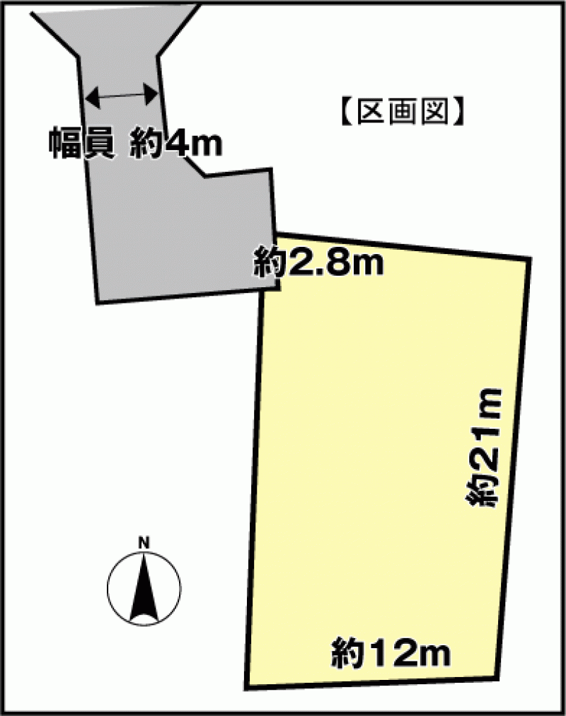 伊予市下吾川 の区画図