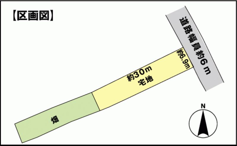 伊予市三島町 の区画図