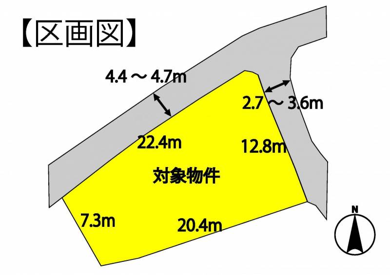 伊予市大平 の区画図