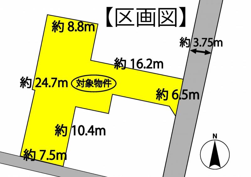 伊予市湊町 の区画図
