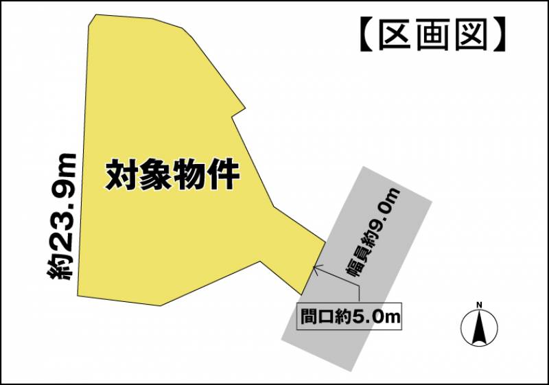 伊予市中村 の区画図