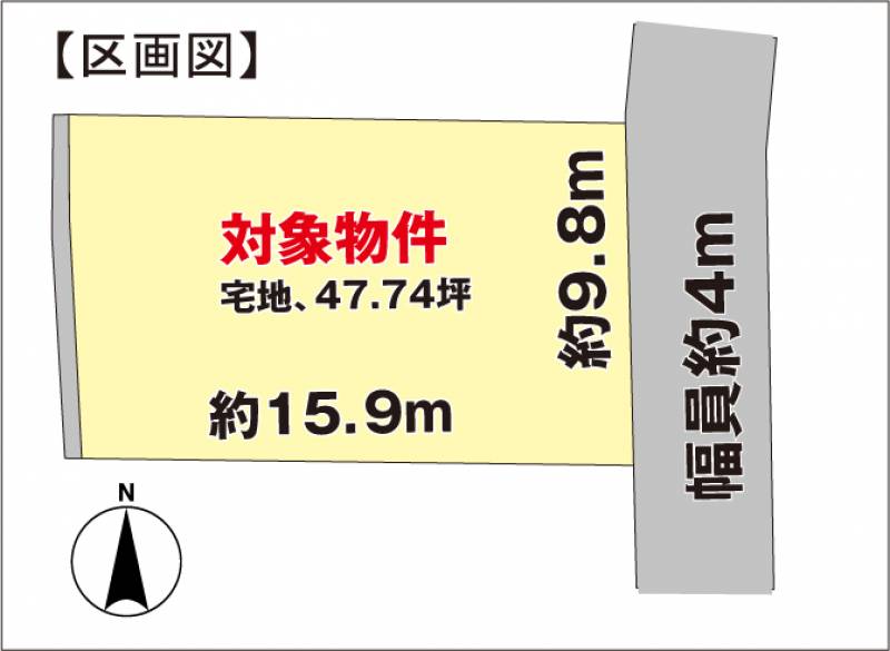 伊予市下吾川 の区画図