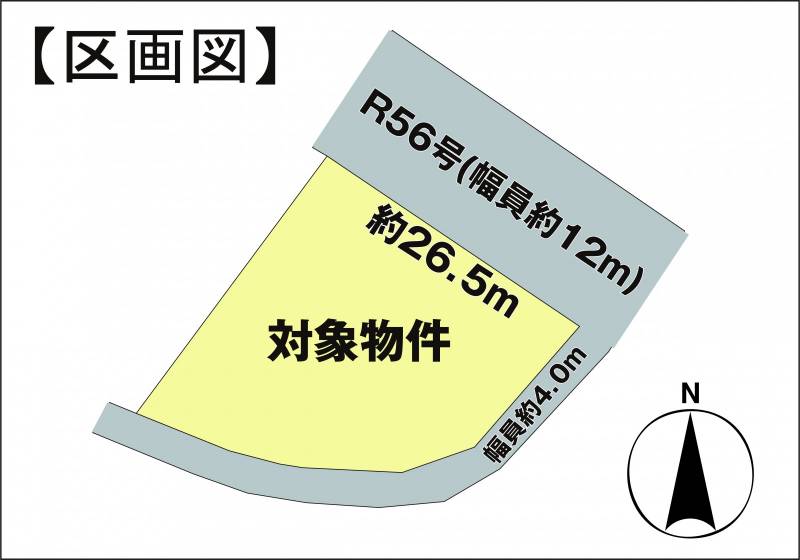 伊予市大平 の区画図