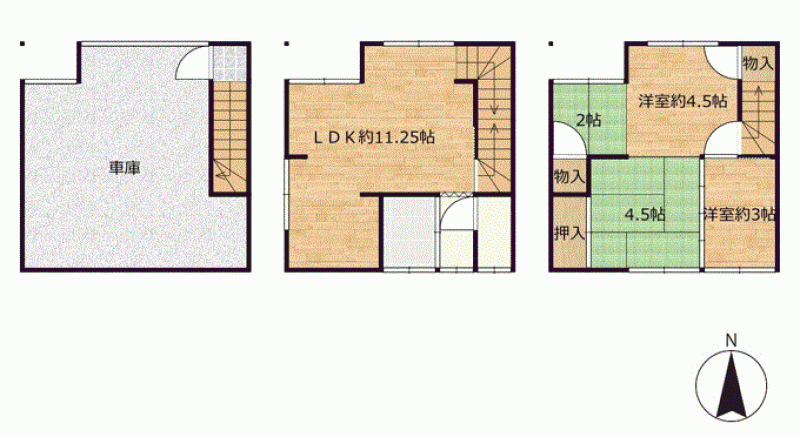 松山市木屋町 一戸建 P15/7/8/きの間取り画像