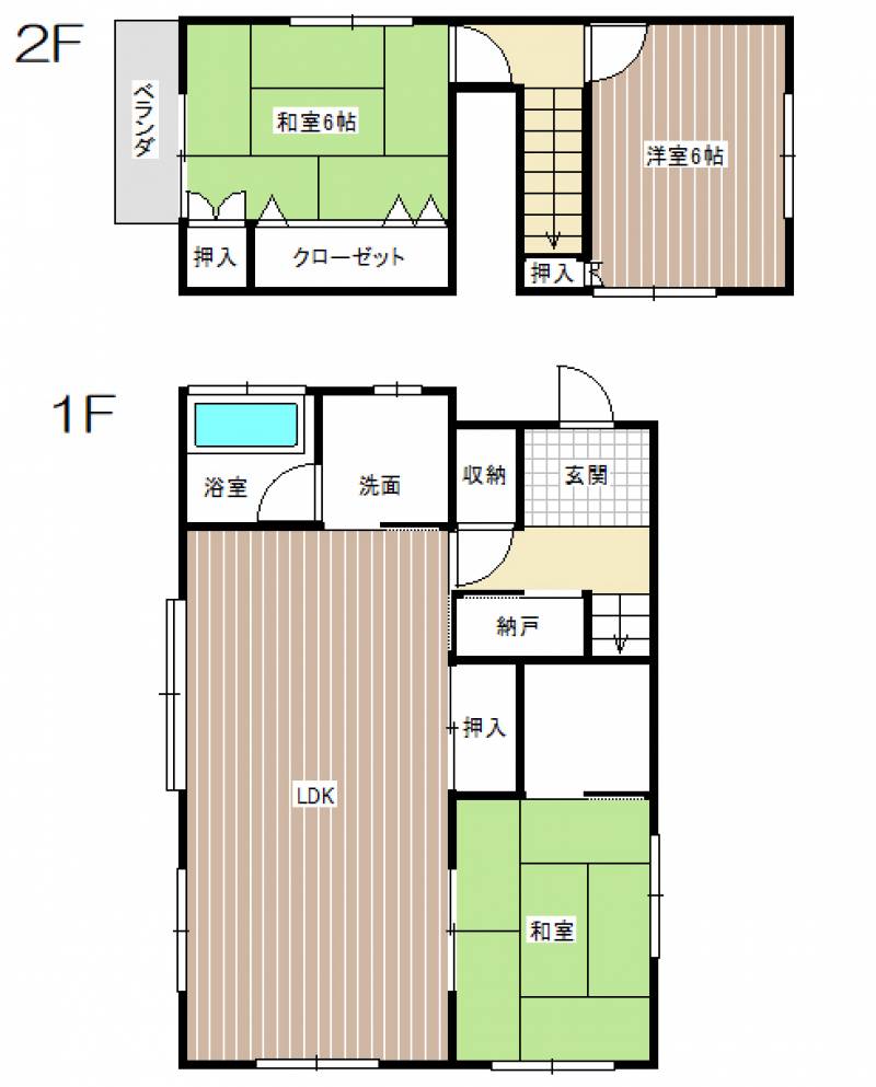 松山市居相 一戸建 の間取り画像