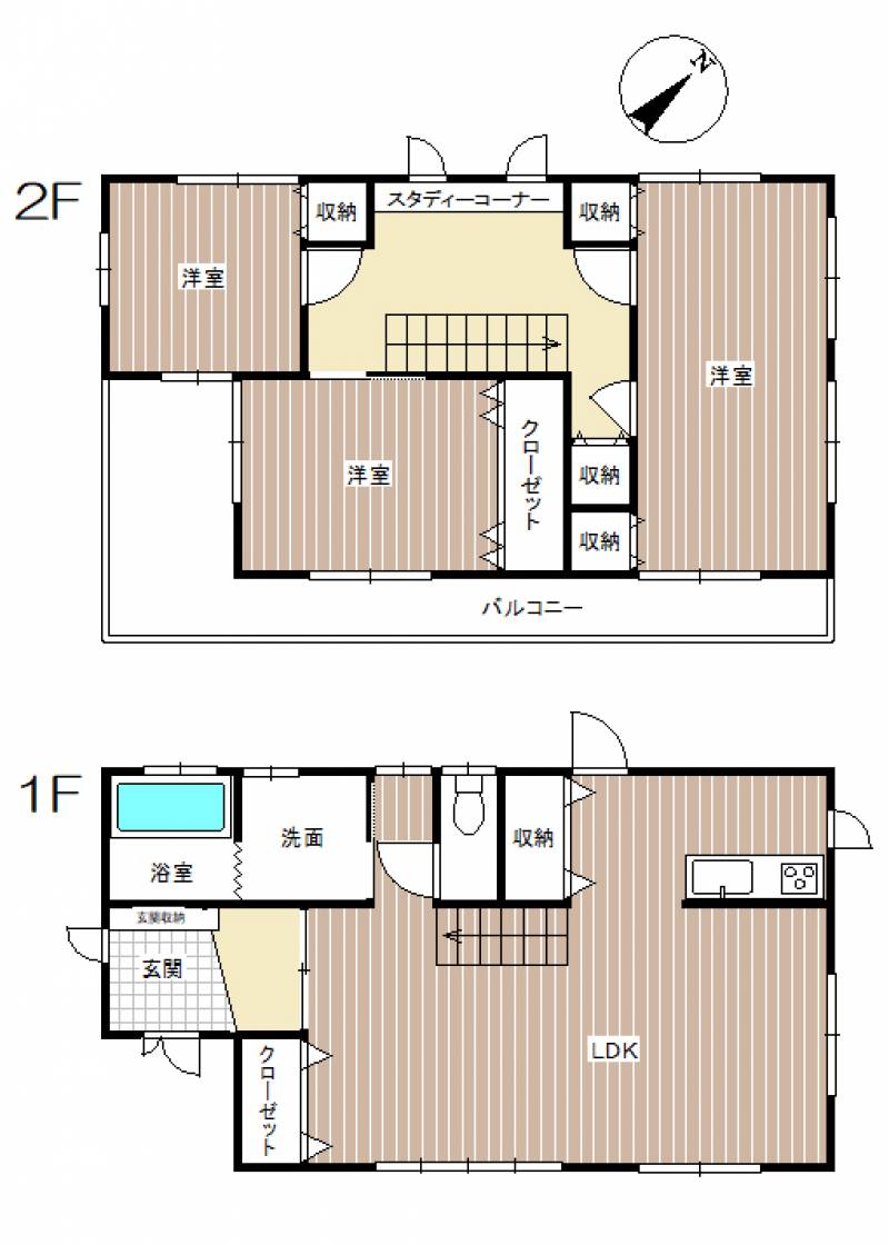 今治市北鳥生町 一戸建 の間取り画像