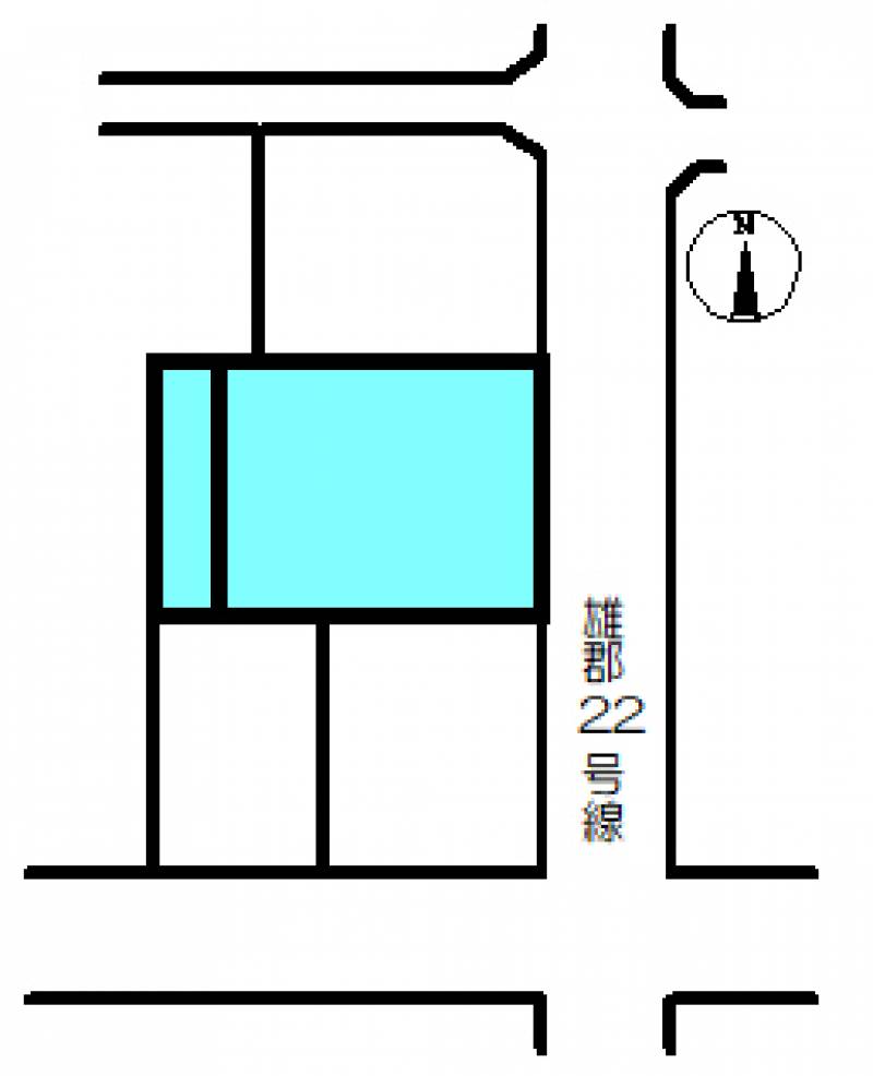 松山市土居田町 の区画図