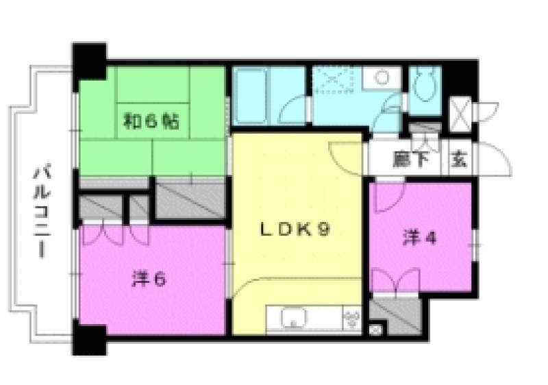 ライオンズマンション三番町 の間取り画像