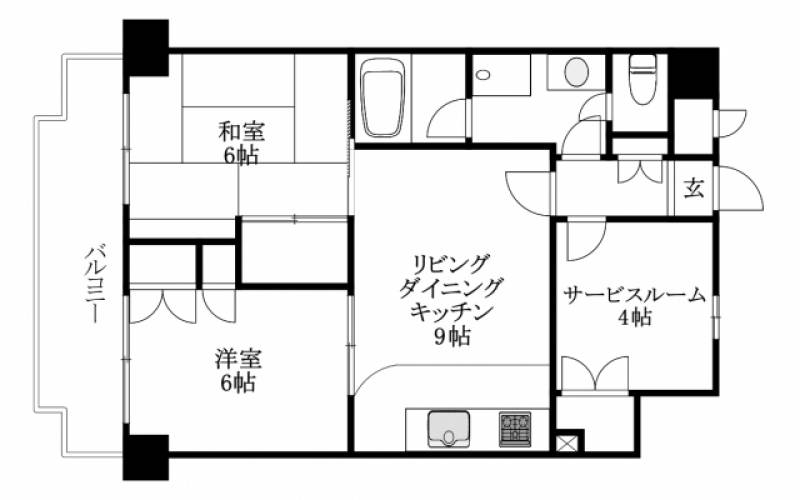 ライオンズマンション三番町 の間取り画像