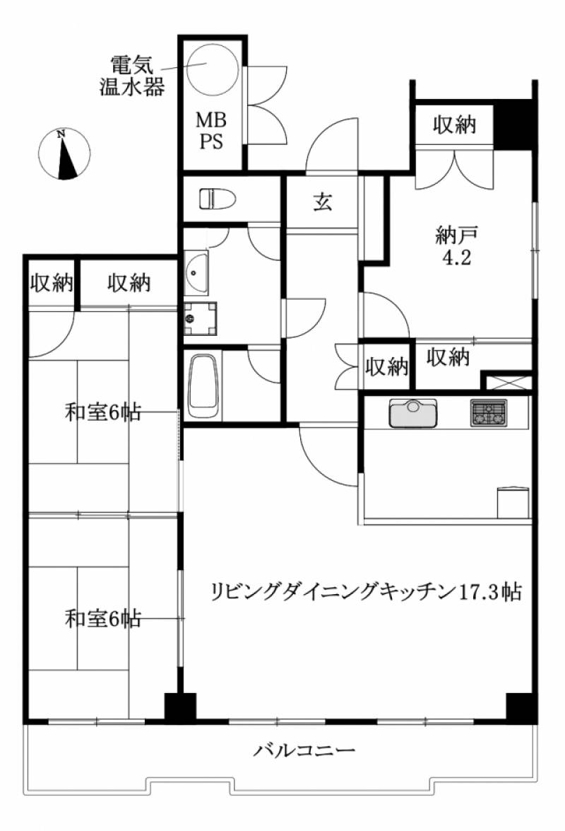 シャンボール喜与町 の間取り画像