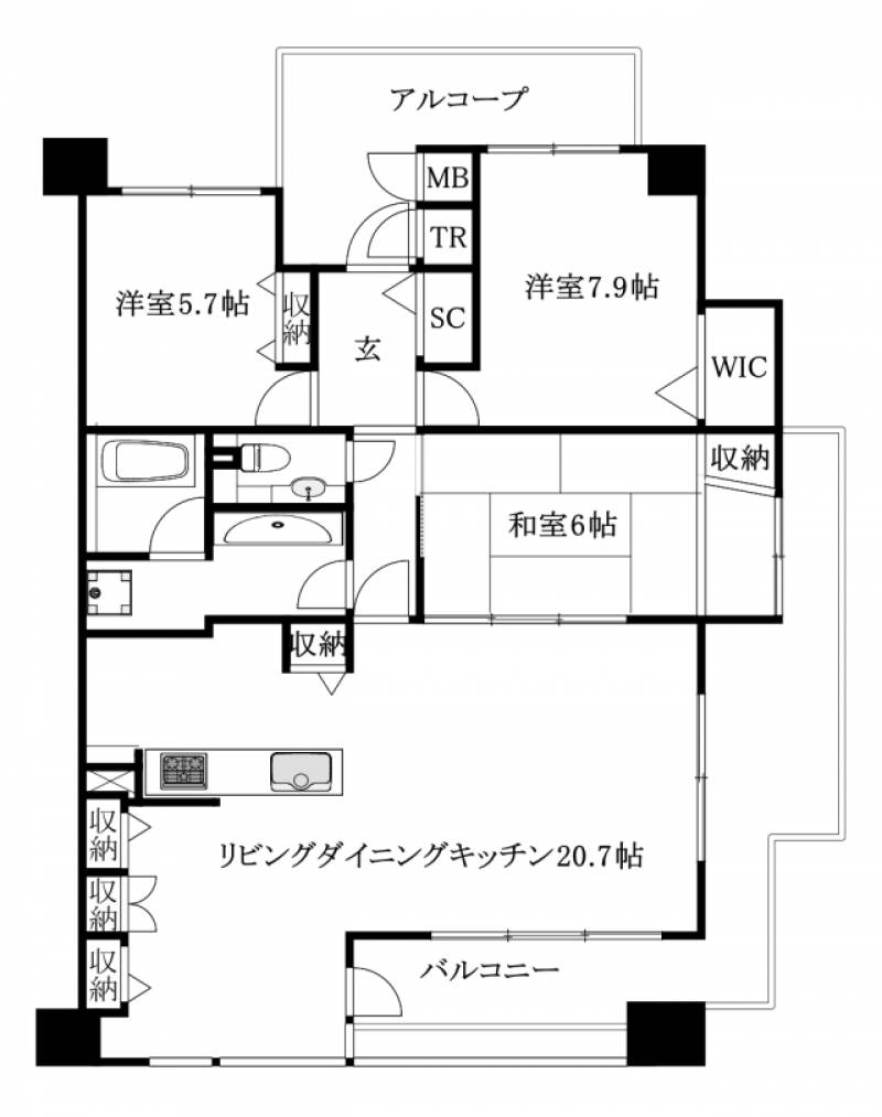 ジョイフルプラザ土居田 の間取り画像