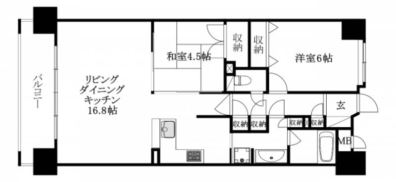 クレアホームズ松山湊町 の間取り画像