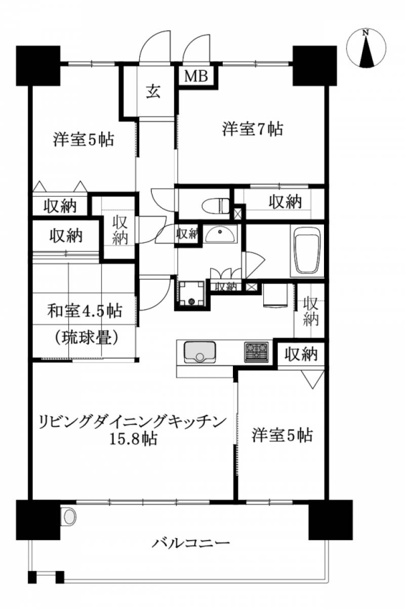 クラース三番町 の間取り画像