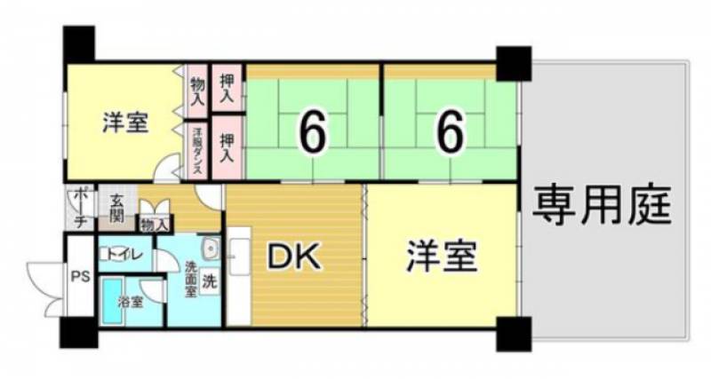 労住協大手町ハイツ の間取り画像