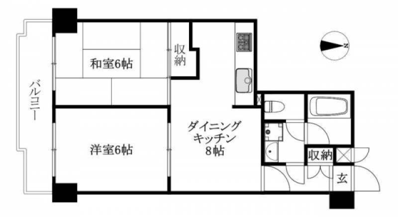 ライオンズマンション三番町 の間取り画像