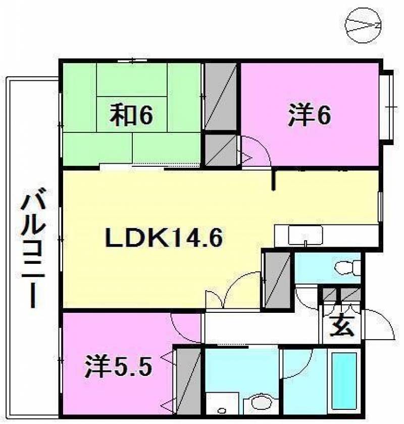 ダイアパレス三番町 の間取り画像