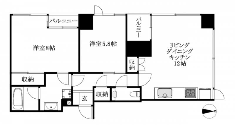 シティタワー松山 の間取り画像