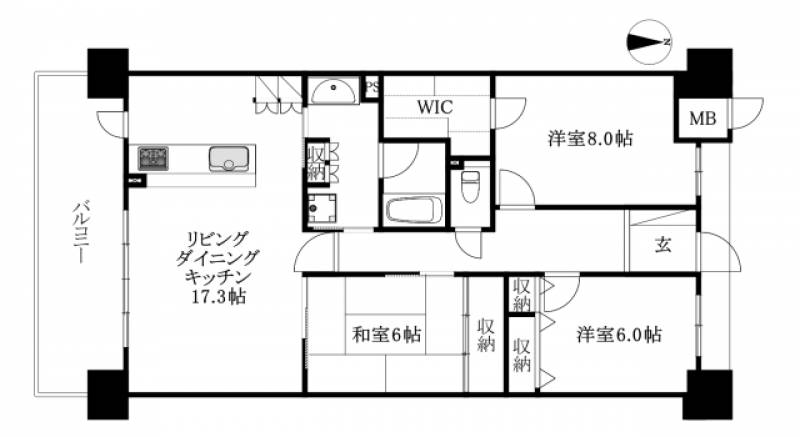 アルファステイツ竹原 の間取り画像