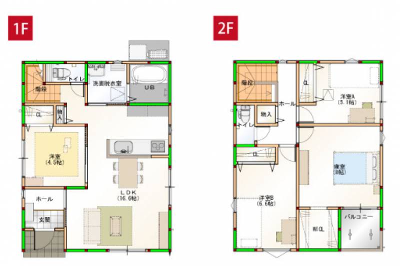 松山市堀江町 一戸建 の間取り画像