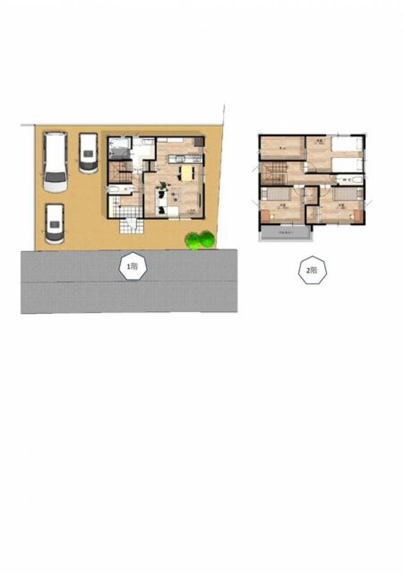 松山市東長戸 一戸建 の間取り画像