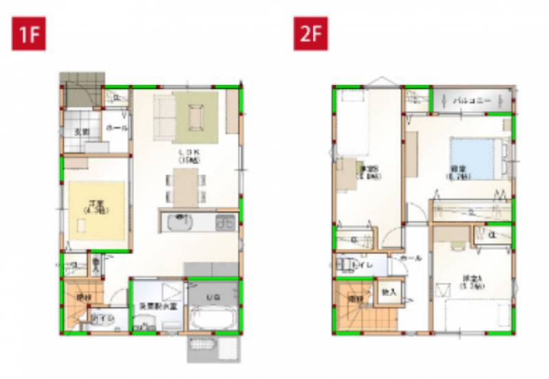 松山市西垣生町 一戸建 の間取り画像