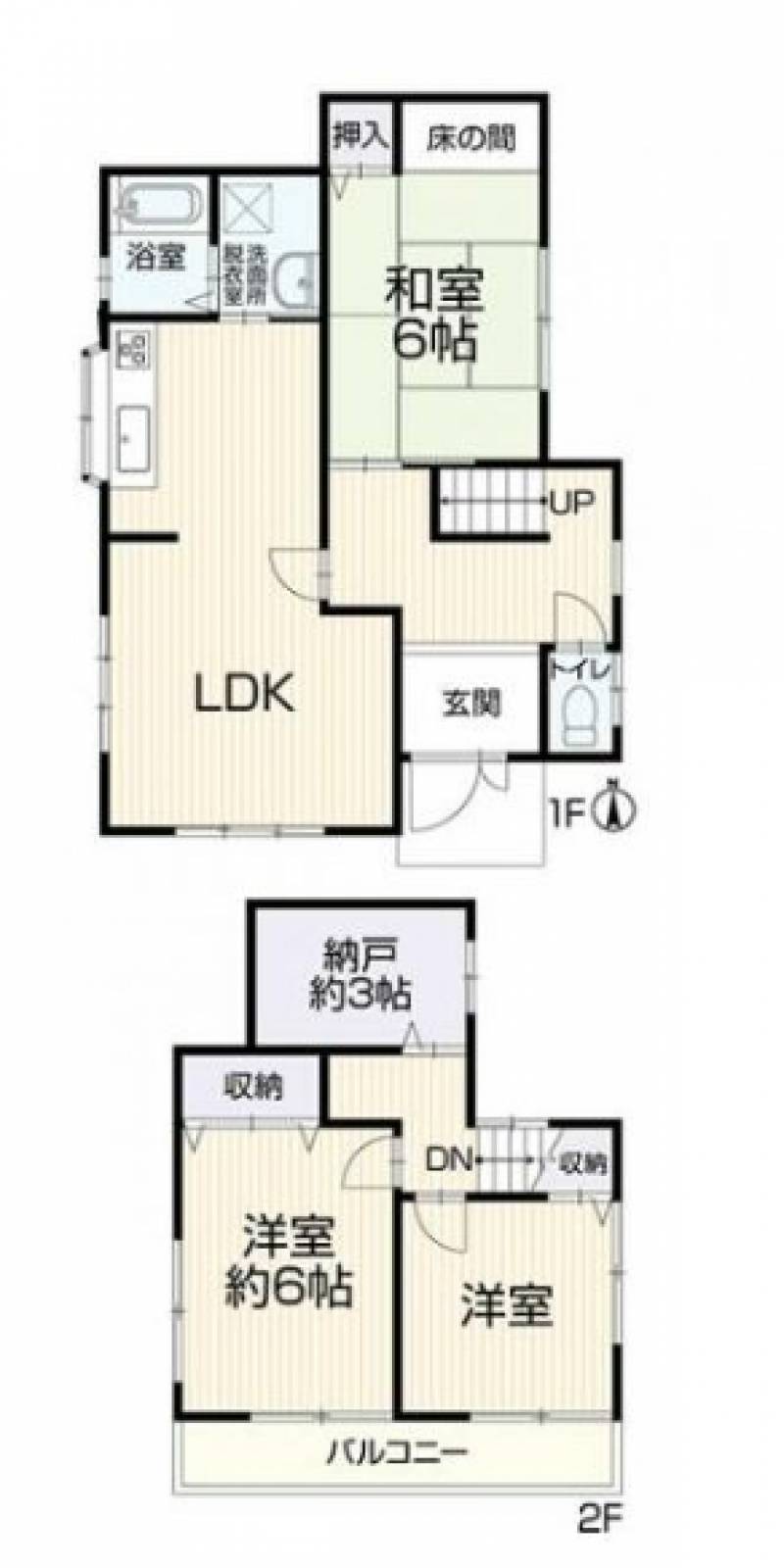 松山市保免中 一戸建 の間取り画像