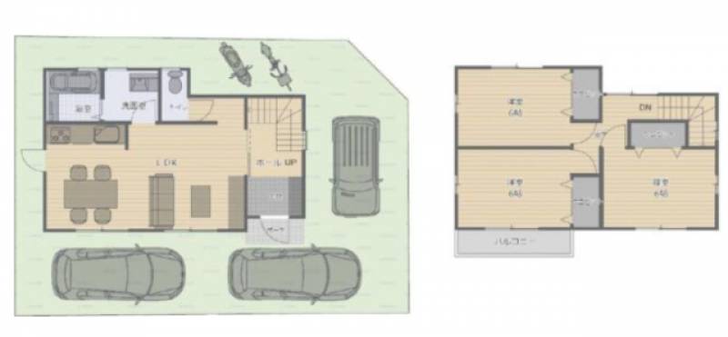 松山市南江戸 一戸建 の間取り画像