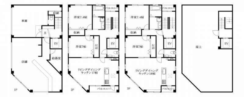 松山市勝山町 一戸建 の間取り画像