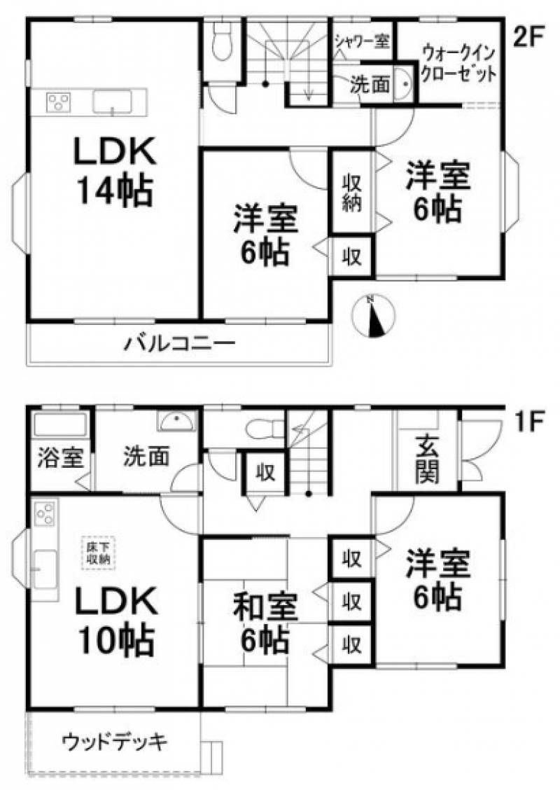 伊予郡砥部町高尾田 一戸建 の間取り画像