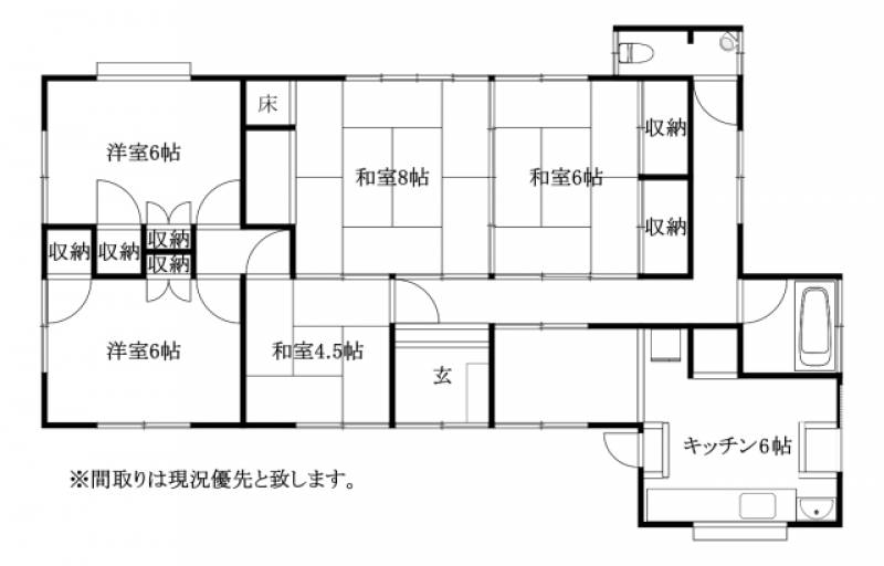 松山市窪野町 一戸建 の間取り画像