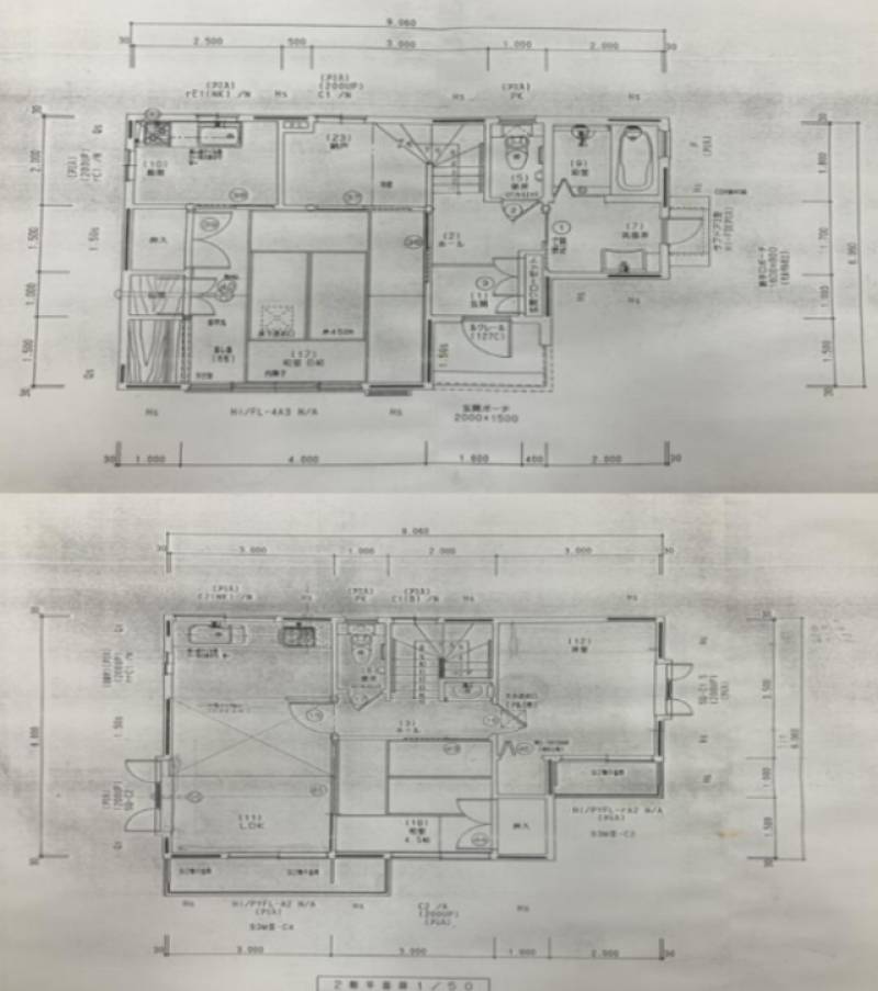 松山市小栗 一戸建 の間取り画像