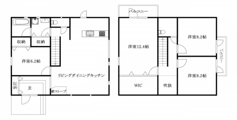 伊予郡松前町浜 一戸建 の間取り画像