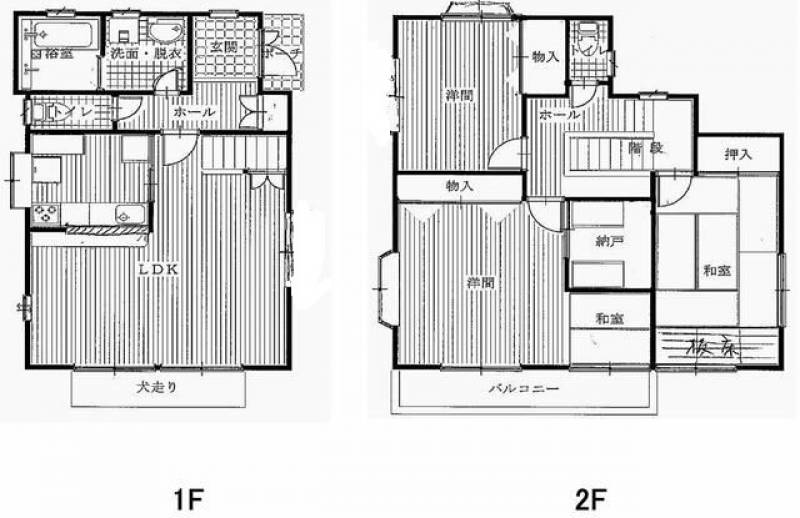 松山市北久米町 一戸建 の間取り画像