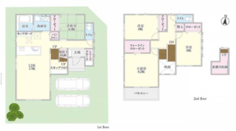 松山市北斎院町 一戸建 の間取り画像