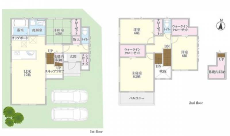 松山市北斎院町 一戸建 の間取り画像