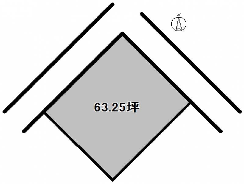 松山市新浜町  の区画図