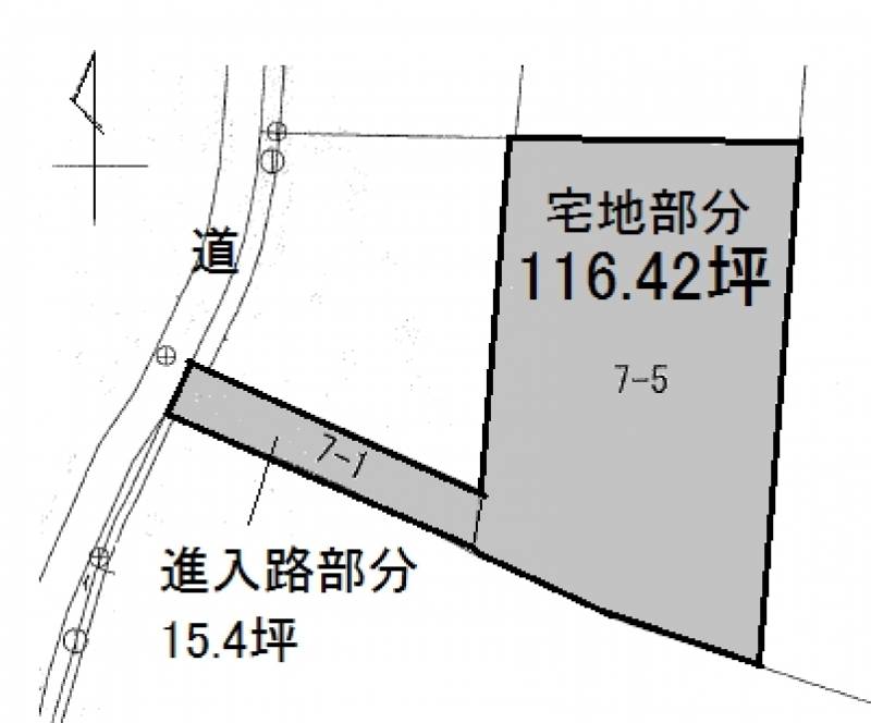 松山市越智  の区画図