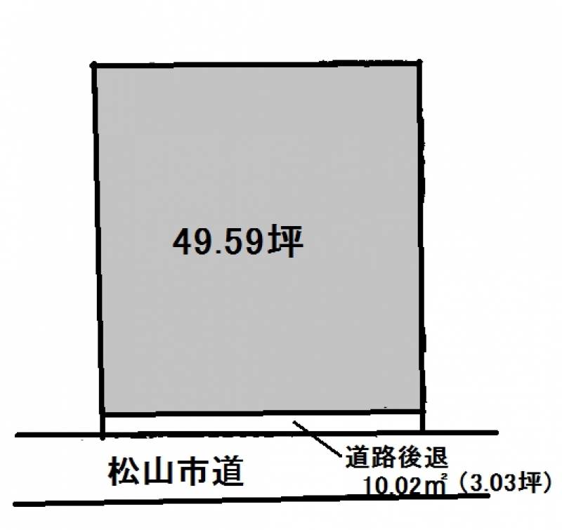 松山市北条辻  の区画図